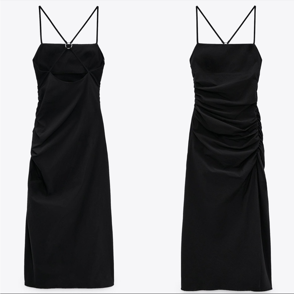 Zara draped midi dress - Picture 5 of 5